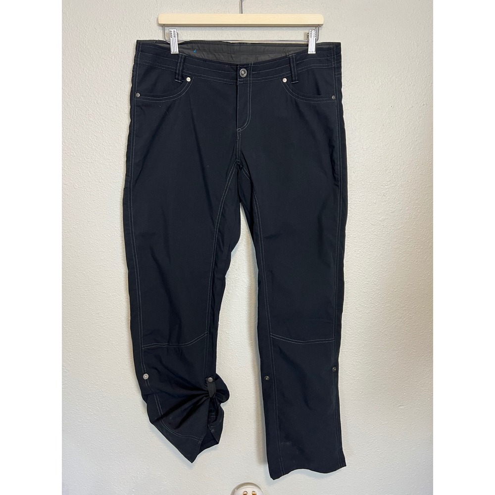 KUHL Splash‎ Roll-Up Pants Regular Black Excellent Hiking Outdoor Travel